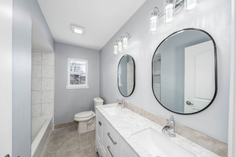 Double Vanity with Modern Fixtures